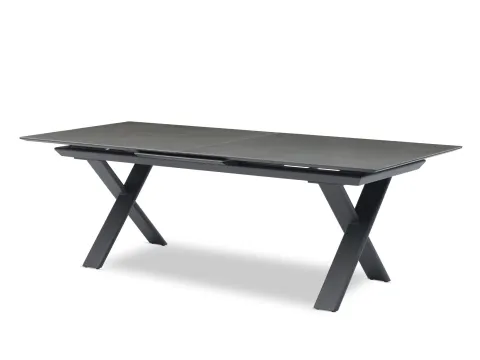 Zebra Levare Tisch 240-300x100x74cm in Graphit von Zebra