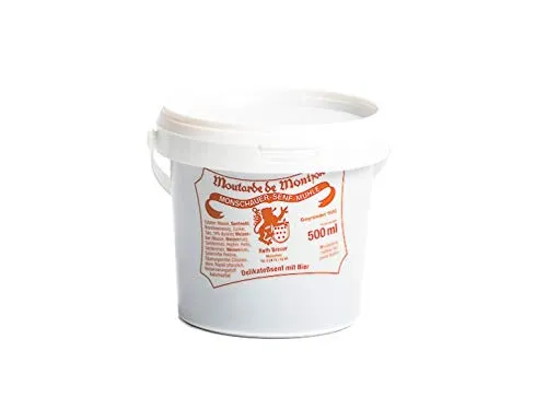 Biersenf - Bier Senf - Monschauer Senf - Moutarde de Montjoie - 500 ml im Nachfülleimer