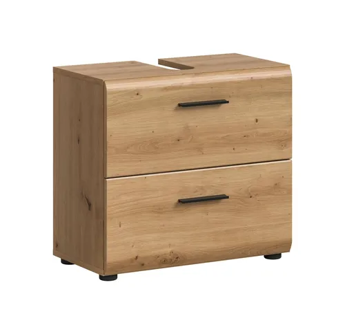 furnling Waschbeckenunterschrank Ivy, Artisan Oak, 60 cm in beige von furnling