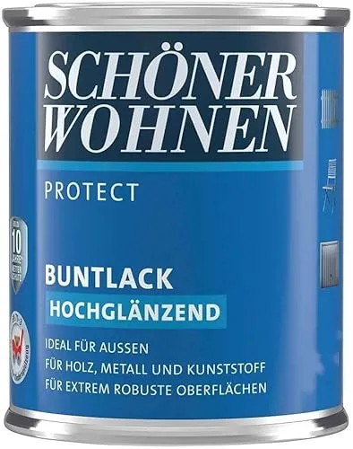 Schöner Wohnen Profidur Buntlack, Altweiß 0096 / hochglänzend / 750 ml/aromatenfrei/für außen u. innen/für Holz, Metall u. Kunststoff