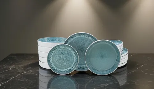 Teller-Set modernes Geschirr Service Nydala 18-tlg. 6 Personen Steinzeug