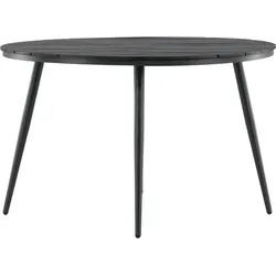 ebuy24 Gartentisch Break Ø120 cm Schwarz – Stilvoll und Funktional - Der Break-Gartentisch Ø120 cm in Schwarz vereint elegantes Design mit hoher Funktionalität. Ideal für jeden Außenbereich, bietet er Platz für gesellige Runden und besticht durch seine langlebige Qualität.