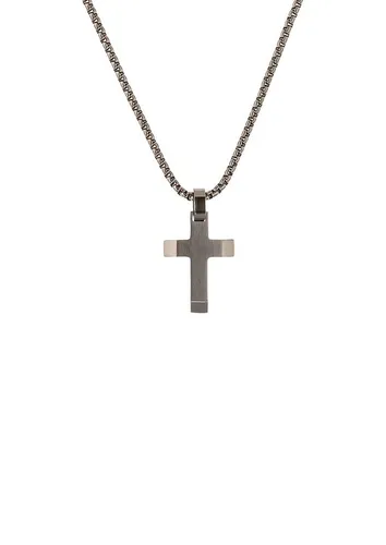 s.Oliver Edelstahl Kette mit Kreuz Anhänger für Jungen von Amor