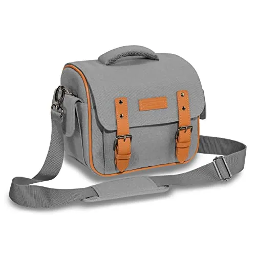 Kameratasche 'Vintage' – Wasserabweisende Fototasche - Kameratasche für DSLR und Kompaktkameras, mit gepolstertem Innenraum und eingenähtem Regenschutz für optimalen Schutz bei jedem Wetter.