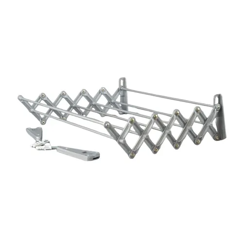 Wandwäschetrockner Klappbar Grau 100cm - Praktischer Wäscheständer zur Wandmontage, platzsparend und ideal für kleine Räume.