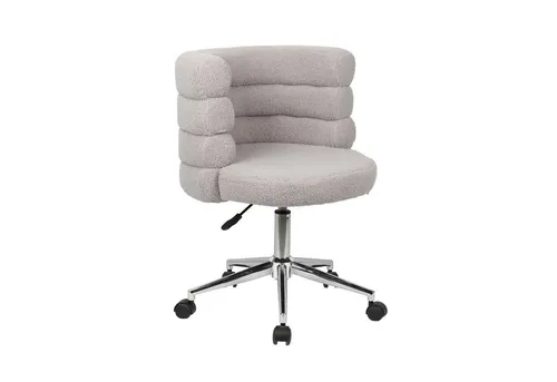 SVITA Schreibtischstuhl CLOUD – Höhenverstellbarer Drehstuhl mit Teddyboucle Bezug - Bürostuhl in modernem Design, ideal für komfortables Sitzen. Höhenverstellbar und geeignet für verschiedene Bodenarten.