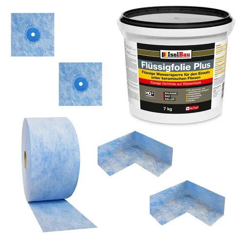 Abdichtset Profi Dichtset 7kg Flüssigfolie Innenecken Dichtmanschetten Dichtband