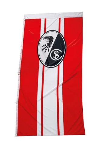 SC Freiburg Hissfahne HF Rot/Weiß 100 x 200 cm