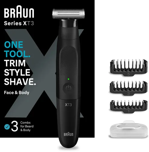 Braun Series X Hybrid Elektrische Herren Bart Trimmer & Körperrasierer XT3100