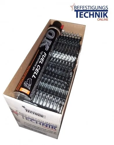 Betonnägel 2,6x13mm Gas rot für Betonnagler - Hochwertige Betonnägel aus Stahl mit flachem Kopf, ideal für präzise Befestigungen in Beton, perfekt für Profis und Heimwerker.