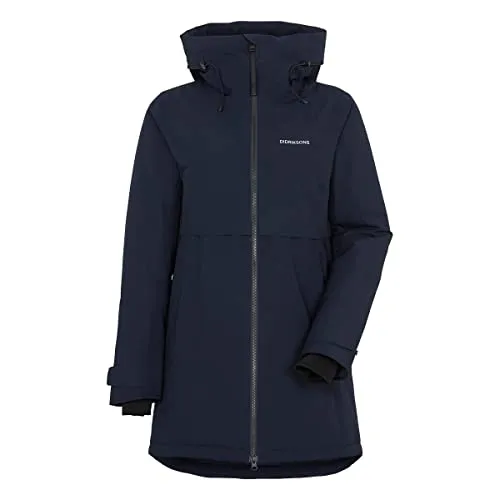 Didriksons Helle Women's Parka 5 - Wasserdichter Damen-Mantel - Damen-Mantel, wasserdicht und atmungsaktiv, mit 2-Wege-Frontzip und verstellbarer Kapuze für optimalen Komfort bei jedem Wetter.