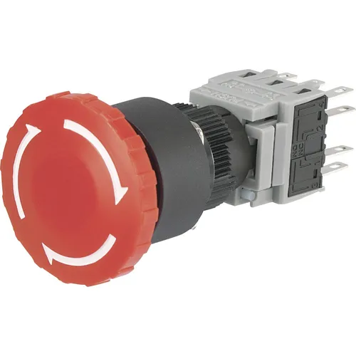 TRU COMPONENTS LAS1-BY-33TSA Not-Aus-Schalter  250 V/AC 3 A 3 Öffner, 3 Schli...
