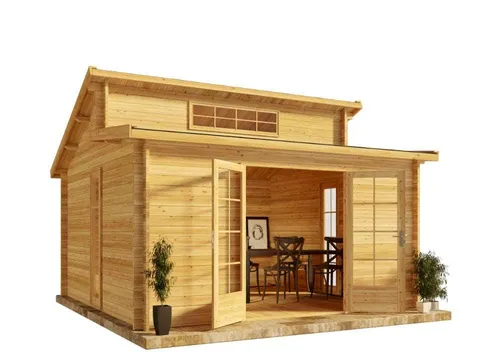 Alpholz Gartenhaus Lausitz ISO, 440x440 cm