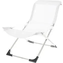 Sessel Fiesta aus Aluminium, Weiß - Gartenstuhl aus Aluminium, wetterfest und perfekt für entspannte Stunden im Freien.