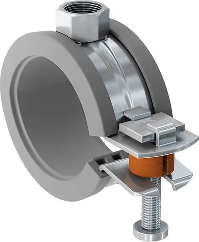 FISCHER Gelenkrohrschelle Edelstahl DN40 1 1/2