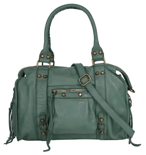 Samantha Look Shopper Echt Leder Damen | Vintage Umhängetasche Made in Italy - Damen-Henkeltaschen aus 100% Echtleder, langlebig und stylisch. Mit verstellbarem Tragegurt und praktischen Fächern für Smartphone und Schlüssel.