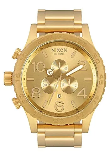 Nixon Herrenuhr Chronograph Quarz – A083502-00 - Armbanduhren für Herren mit 30 ATM wasserdichter Edelstahlgehäuse, japanischem Quarzwerk und markantem Zifferblatt für präzise Zeitmessung.
