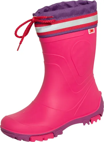 Bockstiegel Kinderstiefel Bente fuchsia/dk-fuchsia Gr. 28/29 - Gummistiefel für Kinder, leichtes und strapazierfähiges TR-Material, rutschfeste Sohle mit Sicherheitsreflektoren für optimalen Halt und Sichtbarkeit bei Regenwetter.