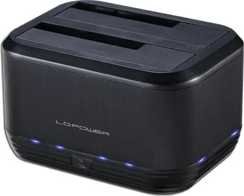 Dockingstation LC-Power USB 3.0 für SATA/SSD - Zubehör Laufwerke, unterstützt 6,3cm/8,9cm SATA/SSD und ermöglicht blitzschnelle Datenübertragungen dank USB 3.0.