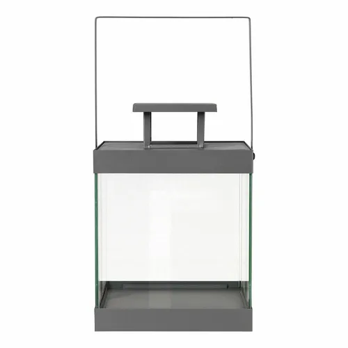 Blomus Laterne -FINCA- Steel Gray - Größe S - Lampen: Stilvolle FINCA Laterne in Steel Gray, ideal für gemütliche Abende. Mit elegantem Design und praktischem Griff zum Aufhängen oder Transportieren.