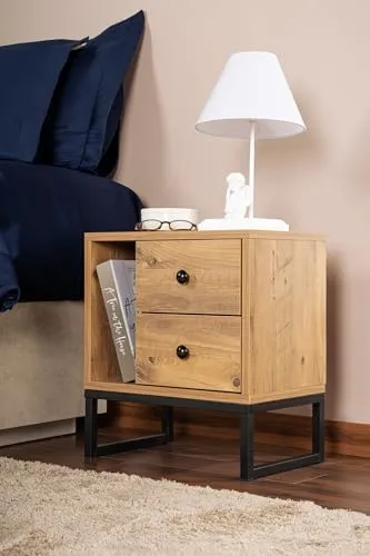 Nachttische aus Kiefernholz von Hanah Home