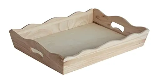 Rayher 62413000 Holz Tablett, FSC Mix Credit, 28x38cm