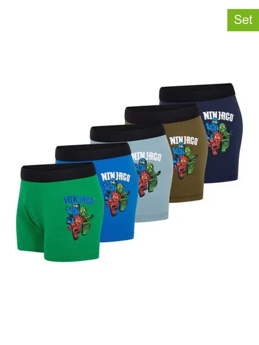 LEGO 5er-Set: Bunte Boxershorts für Kinder, Größe 98 von LEGO