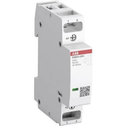 ABB Stotz S&J Installationsschütz ESB20-20N-05 R0520 - Sonstige Elektroinstallationsartikel, 2-poliges Schütz für 1-phasige Lasten bis 20 A, brummfrei und leise, ideal für den Verteilereinbau.
