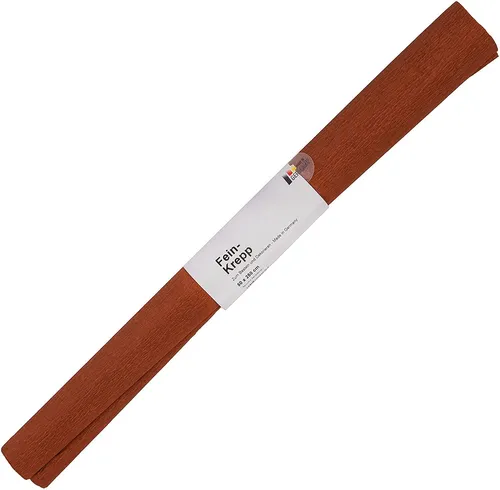 folia Krepp-Papier (B)500 mm x (L)2,5 m kastanienbraun