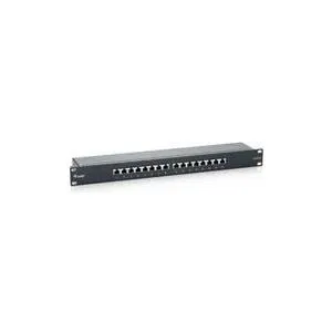 Patchpanel Equip CAT6e schwarz 1U/1HE 16Ports
