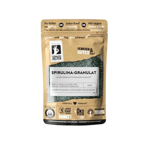 Bremer Gewürzhandel Spirulina-Granulat, Algen als Würze, mild-herber Geschmack, 60g