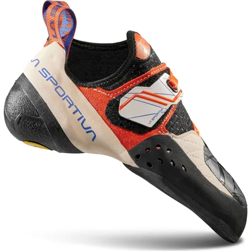 La Sportiva Solution Women Kletterschuh - Weiß/Lily Orange (41,5) - Kletterschuhe für maximale Performance mit revolutionärem P3 System für besten Grip und präzise Schnürung. Ideal für anspruchsvolle Kletterer.
