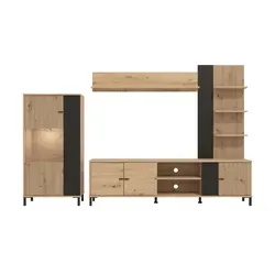 Wohnwand Dekorfolie Calvas in Riffeloptik von Möbel Kraft