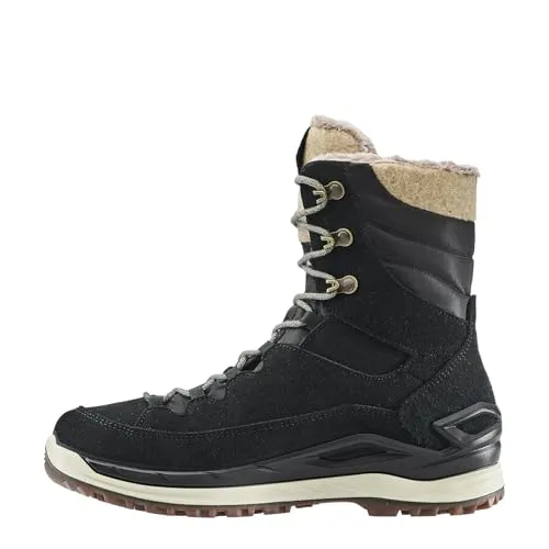 Lowa Winterstiefel Calceta EVO GTX - Modische Damen-Wanderschuhe, Wasserdicht und Trendy - Wanderschuhe, modischer Lifestyle-Look mit robustem Veloursleder, ideal für winterliche Abenteuer und stylische Auftritte.
