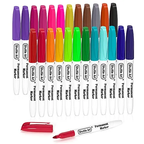 Markierstifte & Textmarker Schwarz von Shuttle Art