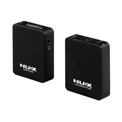 Nux B-10 Vlog Drahtloses Mikrofon-System - Mikrofon-Set für Vlogger und Podcaster, bietet 24 Bit/44.1 KHz Hi-Res-Klangqualität und eine Reichweite von bis zu 30m für hochwertige Audio-Aufnahmen.