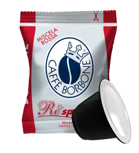 Caffè Borbone Respresso Rote Kaffeemischung - 100 Kapseln für Nespresso® - Kaffee - 100 Kapseln der kräftigen roten Mischung, voller Energie und cremigem Geschmack. Perfekt für Nespresso® Maschinen, sorgt für ein magisches Geschmackserlebnis.