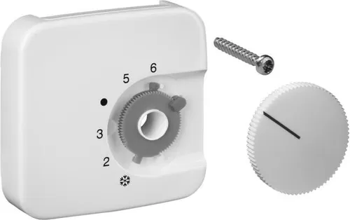 Alre JZ-001.200/BJ Deckelset für Raumtemperaturregler RTBSU/FTR, Busch-Jaeger Reflex SI/SI linear, reinweiß glänzend (G9990490)