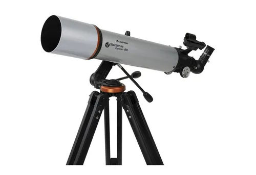 Celestron Teleskop StarSense Explorer DX 102AZ Set - Teleskop für Einsteiger mit 102mm Objektivdurchmesser und StarSense-App für einfache Himmelsbeobachtung. Inkl. Stativ und umfangreichem Zubehör für klare, helle Bilder.