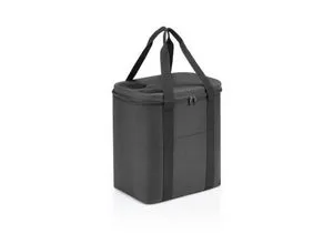 Reisenthel Coolerbag XL Black - Kühltasche mit 30 Litern Volumen, ideal für Picknicks und Einkäufe. Hohe Kühlleistung dank dicker Isolierung und zusätzlich als stabiler Tisch nutzbar.