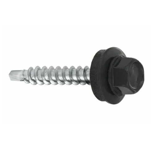 KLIMAS Trapezblechschrauben Bohrschrauben mit EPDM Dichtscheibe für Holzunterkonstruktionen - Blechbohrschraube für Holzuntergrund (RAL7016 - Anthrazitgrau, 4,8 х 25 mm (250 Stück))