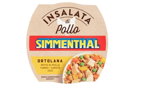 Simmenthal Insalata Di Pollo Ortolana Hühnersalat mit ausgewähltem Gemüse 160g