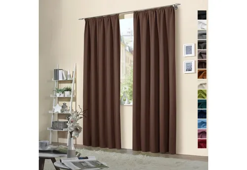 heimtexland Verdunkelungsvorhang in braun von Heimtexland