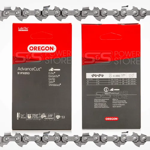 Oregon AdvanceCut Sägekette 91PX053E Ersatzkette Halbmeißel 3/8