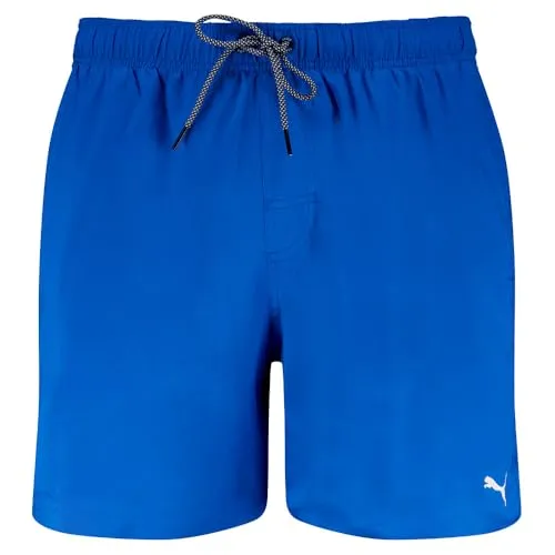 PUMA Swim Men MID Shorts 1P - Stylische Schwimmshorts für Herren mit optimalem Tragekomfort. Ideal für den Strand oder das Schwimmbad, schnell trocknend und mit praktischen Taschen.