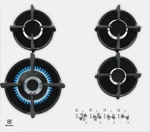 Electrolux KGG6437W, Weiß, Eingebaut, 59 cm, Gas, 4 Brenner in weiß von Electrolux