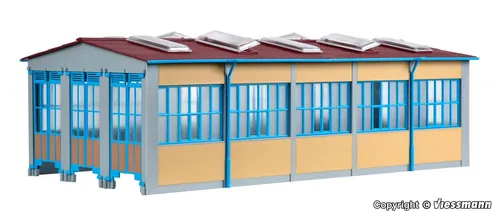 Kibri 39450 Lokschuppen - Bausatz für Modelleisenbahnen, modern und ideal für Epochen III bis V, Montage erforderlich