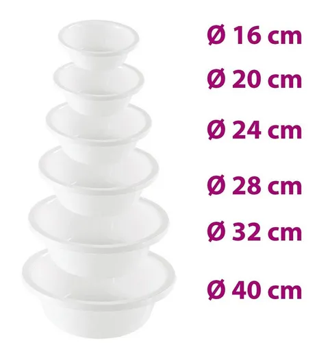 Kosmetex Dekoschale Runde weiße Kosmetik Schale, Schüssel, Ø 32 cm