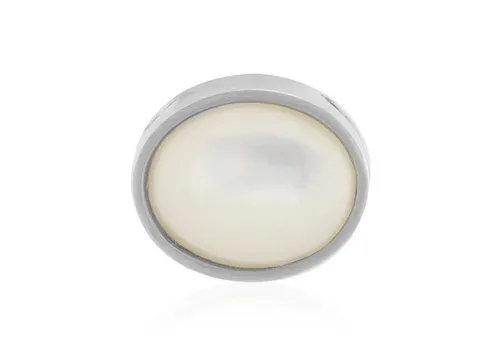 Cavill Kettenanhänger Cavill Perlmutt-Anhänger oval 10x8 mm, 925 Sterling Silber platin (1-tlg)