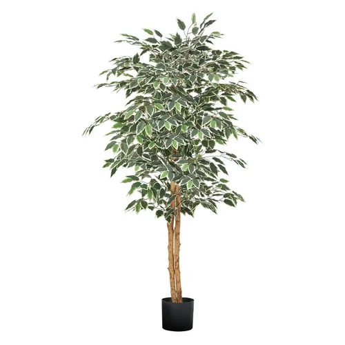 VEVOR 5FT Künstlicher Ficus-Baum mit schwarzem Topf von Vevor